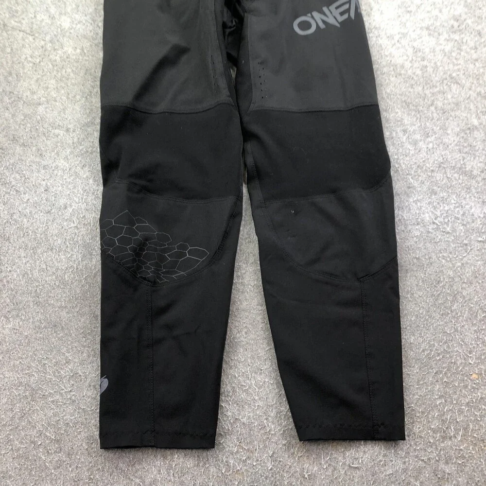 O'Neal Pants Mens 32/48 Black Cycling Adjustable Waist Zip Pockets MTB
